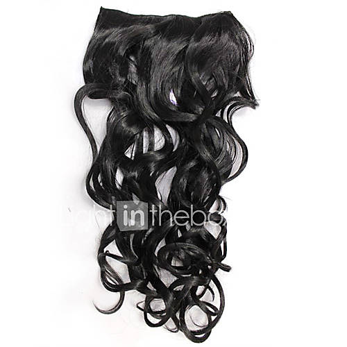 Black Curly Clip In Hair Extension