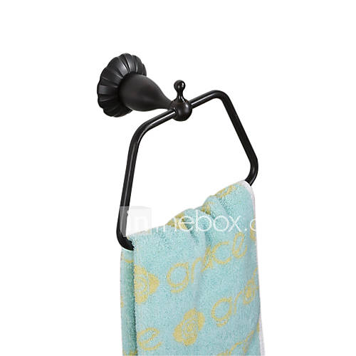 Oil Rubbed Bronze Trapezoid Towel Ring
