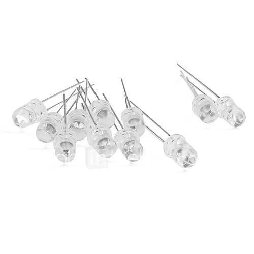 8000 mcd 5mm Green LED Emitters (10 Pack)