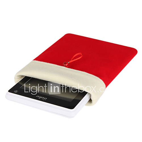 Protective Soft Cloth Pouch Case for 7 Inch Tablet (Red)