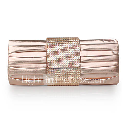 Faux Leather With Acrylic Jewels Evening Clutches More Colors Available