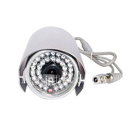 All Metal Surveillance Camera with Sharp 1/4 Inch CCD Color Lens and 36 Night Vision Infrared LED