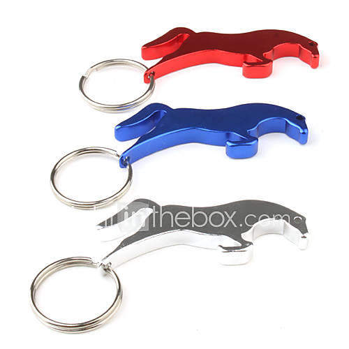 Running Horse Shaped Bottle Opener Keychain (Random Color)