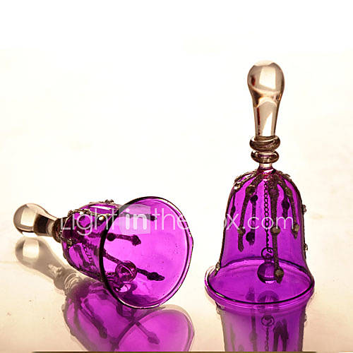 Romantic Purple Crystal Wedding Bell