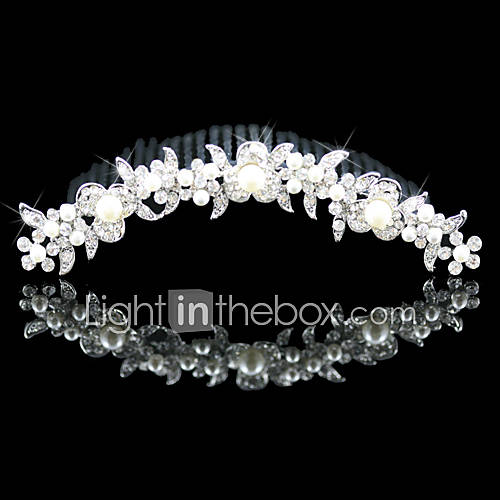 Gorgeous Alloy With Cubic Zirconia Wedding Tiara