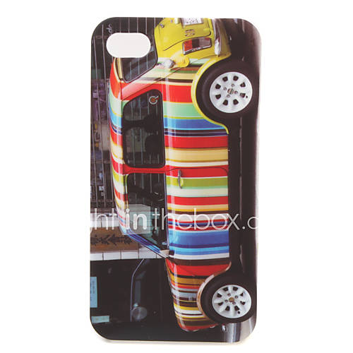 Protective Colorful Hard Case for iPhone 4 / 4S (Car)