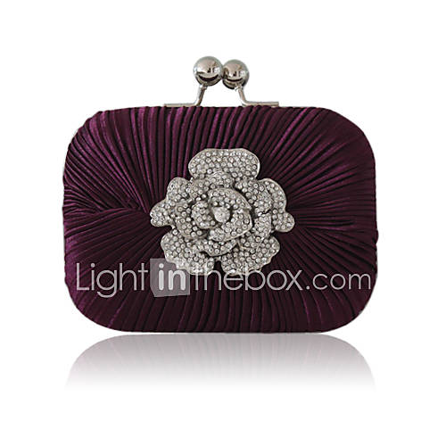 Silk With Crystal/ Rhinestone/ Flower Evening Handbags/ Clutches More Colors Available