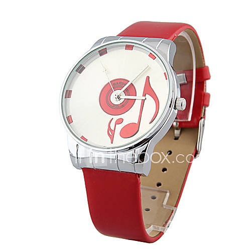 Fabulous Ladies Quartz Movement PU Round Wrist Watch(More Colors)