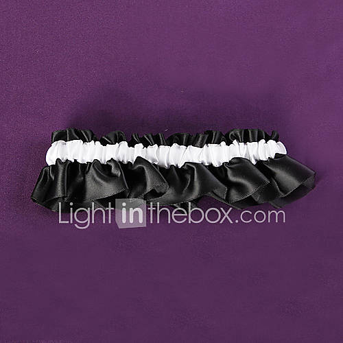 Black And White Wedding Garter