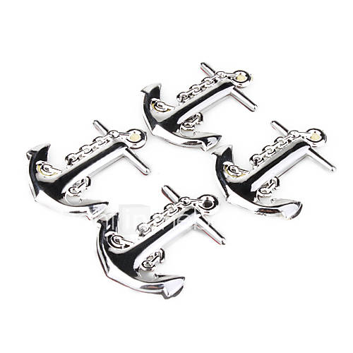 Car Emblem Sticker   Hooks 4Pcs