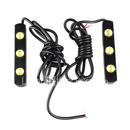 Car Daytime Running Light/Fog Light (2 PCS, 3 LED)