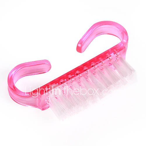 2 x Nail Cleaning Clean Brush Tool Manicure Pedicure(Random Color)