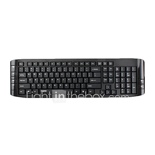 Rapoo 8130 USB Wireless Multimedia Optical Keyboard and Mouse (Black)