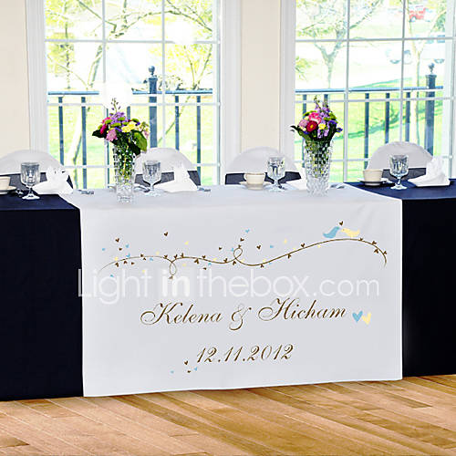 Personalize Reception Desk Table Runner   Spring