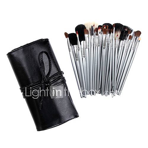 Professional 40 Pcs Wool Makeup Brush Set with Free Black Case