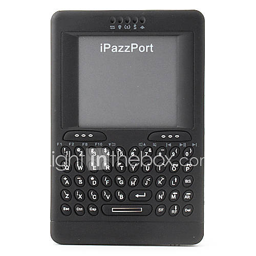 iPazzPort Wireless Handheld Keyboard and Mouse Touchpad (Black)