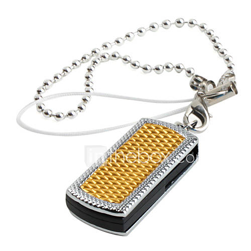 8GB Mini Glitter Swivel Style USB Flash Drive (Gold)