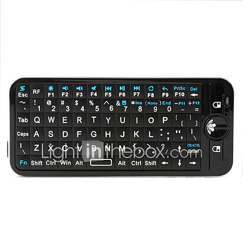 iPazzPort Mini Wireless IR Remote Keyboard (Black)