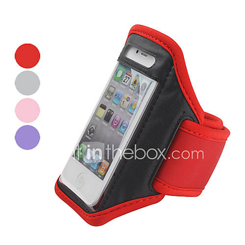 Protective Case with Arm Strap for iPhone 4 and 4S (Assorted Colors)