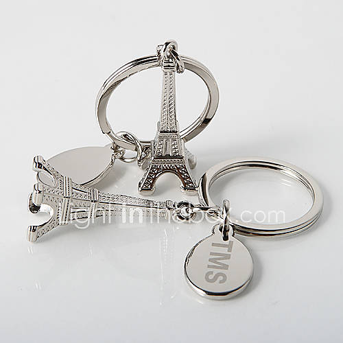 Personalized La Tour Eiffel Key Ring (Set of 4)