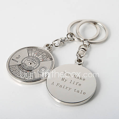 Personalized Timeless Calendar Key Ring (Set of 4)