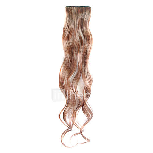 3 Pcs Clip in Synthetic Curly Hair Extensions with 2 Clips   4 Colors Available