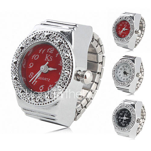 Womens Casual Alloy Analog Ring Watch (Assorted Colors)