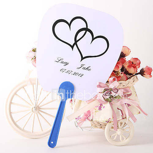 Personalized Fan Wedding Favor – Seaside Love