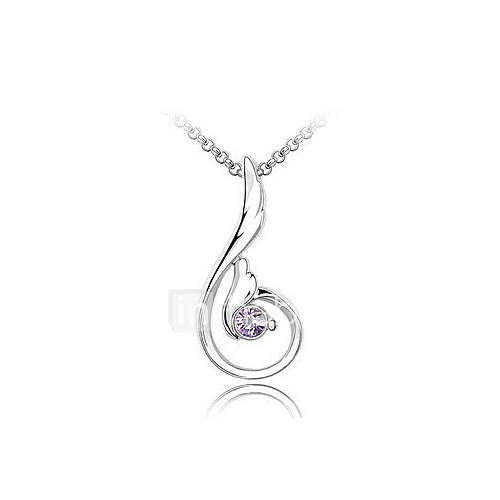 Angel Wings Crystal Necklace