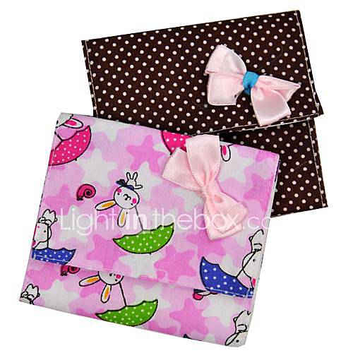 Bowtie Sanitary Napkin Bag (3 Piece, Assorted Colors)