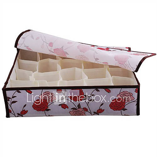 Soft Cover Rose Pattern Storage Box