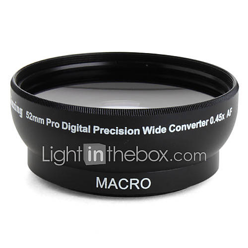 Professional 52mm 0.45x Wide Angle and Macro Conversion Lens