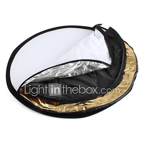 5 in 1 Large Collapsible Multi Disc Light Reflector (60cm Diameter)