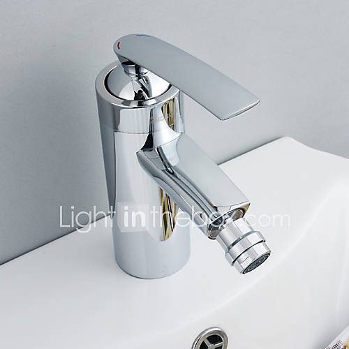 Contemporary Brass Bidet Faucet   Chrome Finish