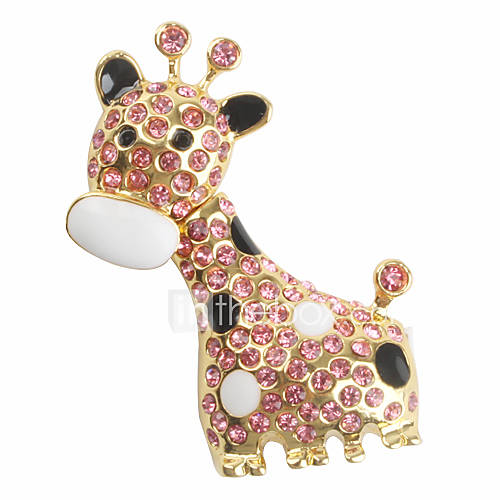 4GB Diamond Giraffe Style USB Flash Drive (Gold)