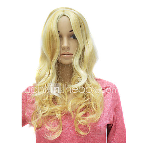 Capless Long Synthetic Charming Blonde Curly Wig