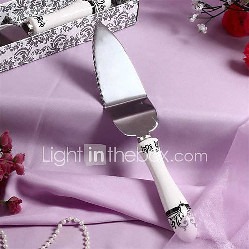 Roman Holiday Resin Handle Wedding Cake Server