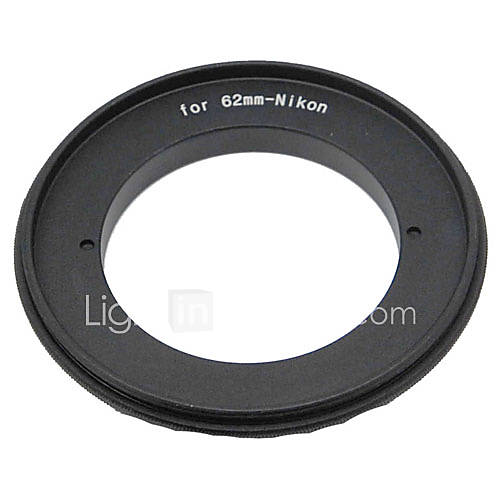 62mm Reverse Ring for Nikon DSLR Cameras