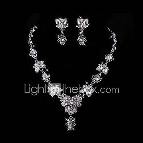 Fantastic Ladies Necklace and Earrings Jewelry Set (50 cm)