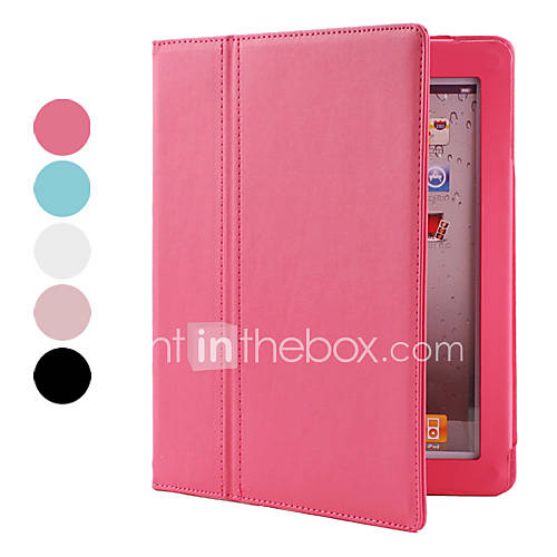 Protective PU Leather Case with Stand for iPad 2/3/4 (Auto Sleep Function,Optional Colors)