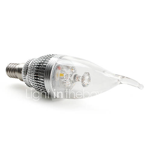 E14 3x1W 270LM 3000K Warm White Light LED Candle Bulb (85 265V)