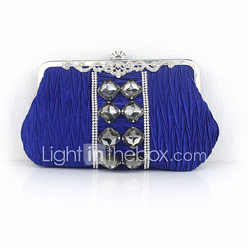 Gorgeous Silk Evening Handbags/ /Acrylic Jewels