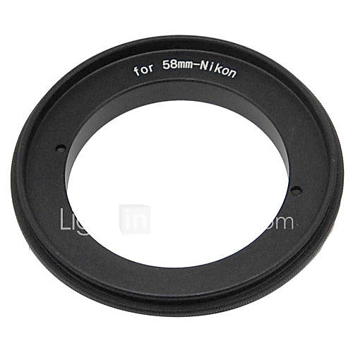 58mm Reverse Ring for Nikon DSLR Cameras