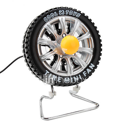 Tire Mini USB Fan (Black)