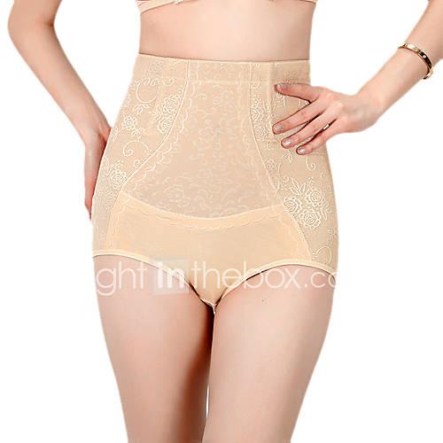 Chinlon/Cotton Boyshorts High Waist Shaper Briefs