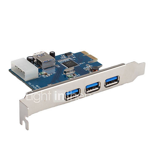 3 Port USB 3.0 PCI Card for PC