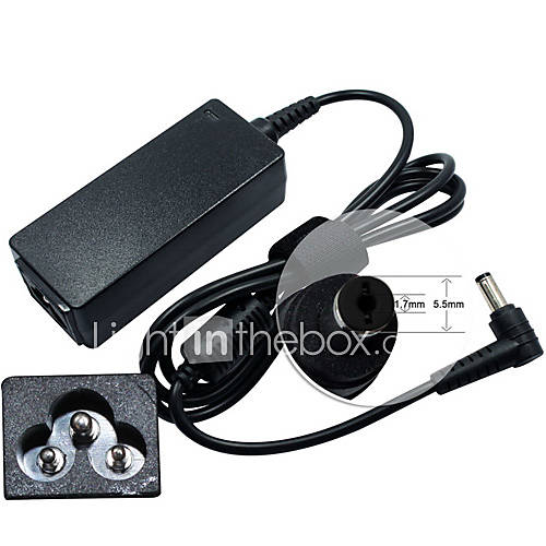 AC Power Adapter for Dell Inspiron Mini 9, Mini 10, Mini 12 Series Netbook (19V, 1.58A)