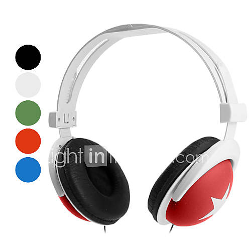 Stars Mix Style Stereo Headphone (Assorted Colors)
