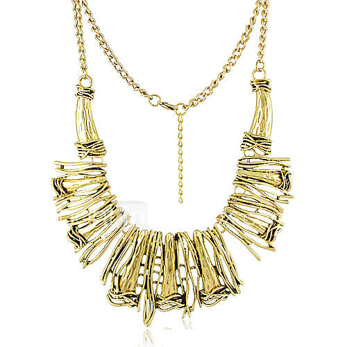 Fashion And Special Gold Alloy Platinum Necklace