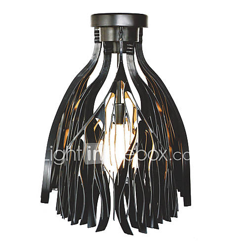 100W Artistic Acrylic Pendant Light Black